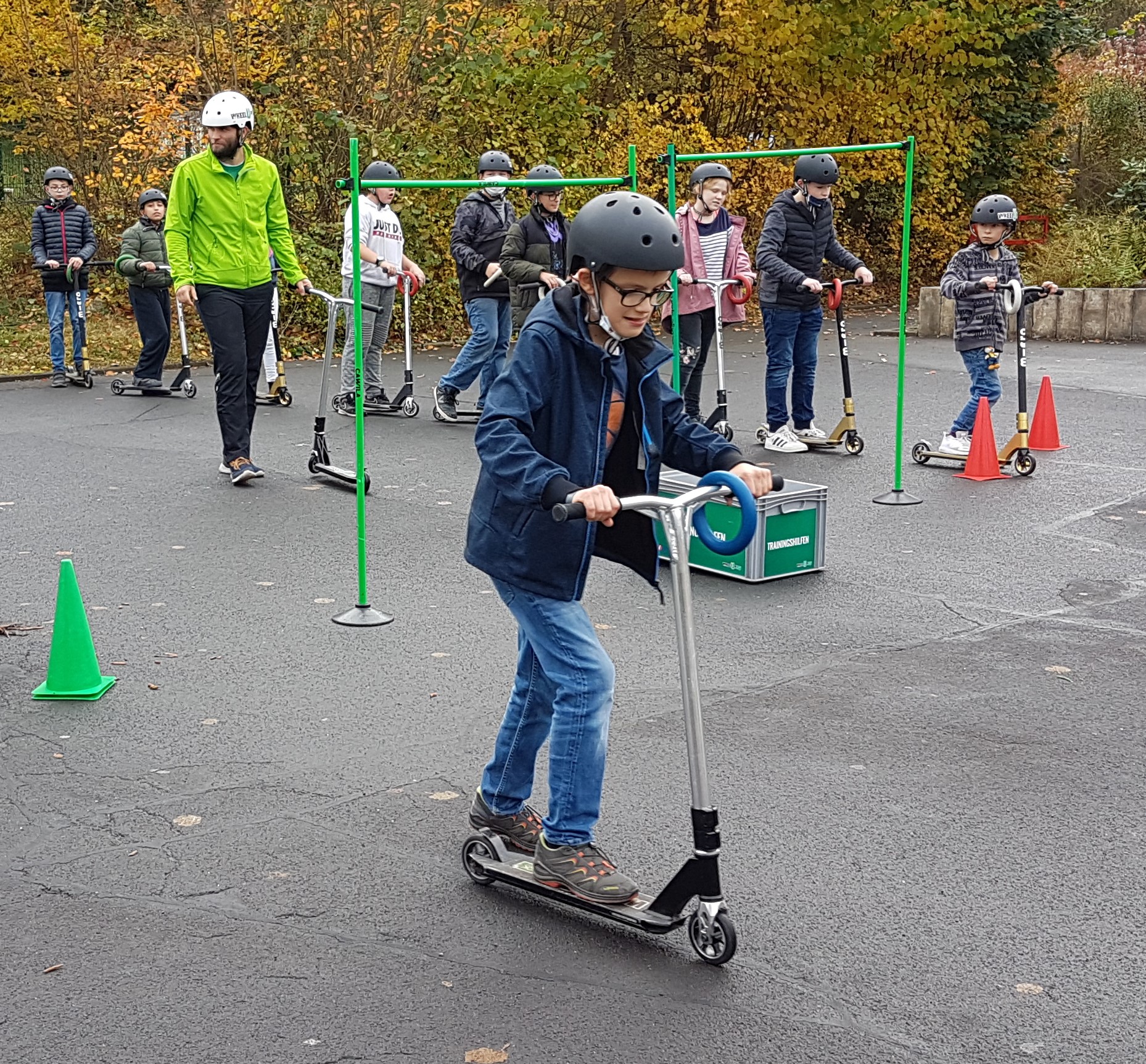 Wheel-up an der Budenbergschule