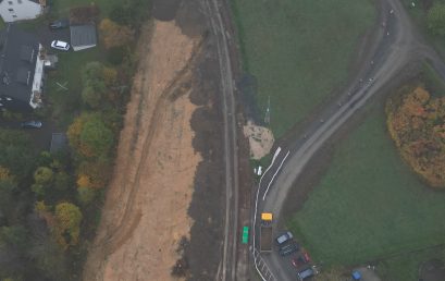 Die Baustelle von oben